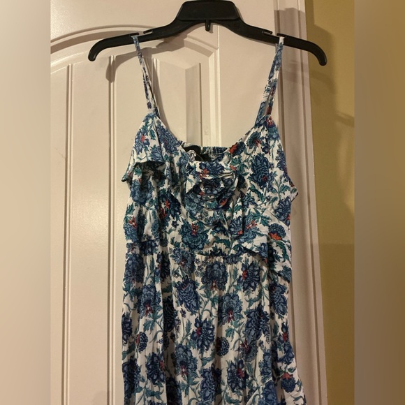 🆕ANGIE BLUE ASYMMETRICAL RUFFLED SUNDRESS (Sz S & M) - Picture 6 of 9